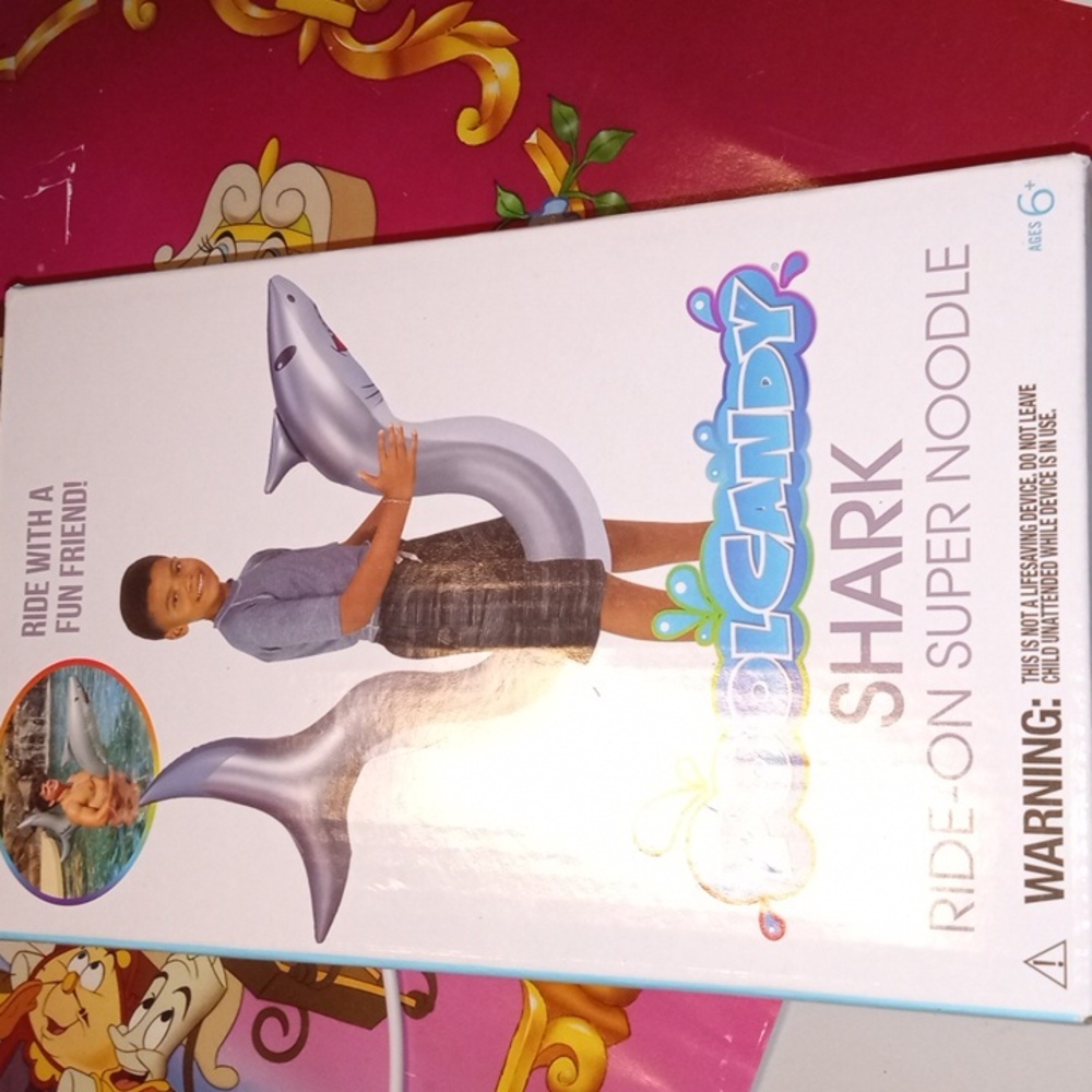 Pool candy shark right on super noodle inflatable